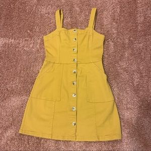 H&M Yellow Denim Dress